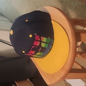 A light up snap back hat